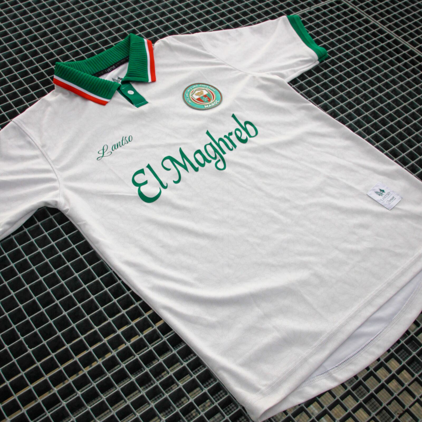 Atlas 02 - White limited edition Morocco-inspired jersey, front view in white