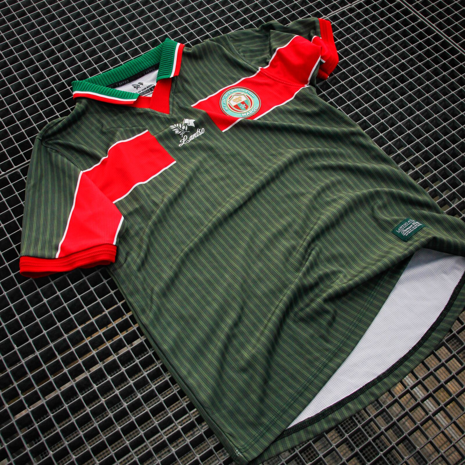Roots 01 - Khaki limited edition Morocco-inspired jersey, front view in khaki